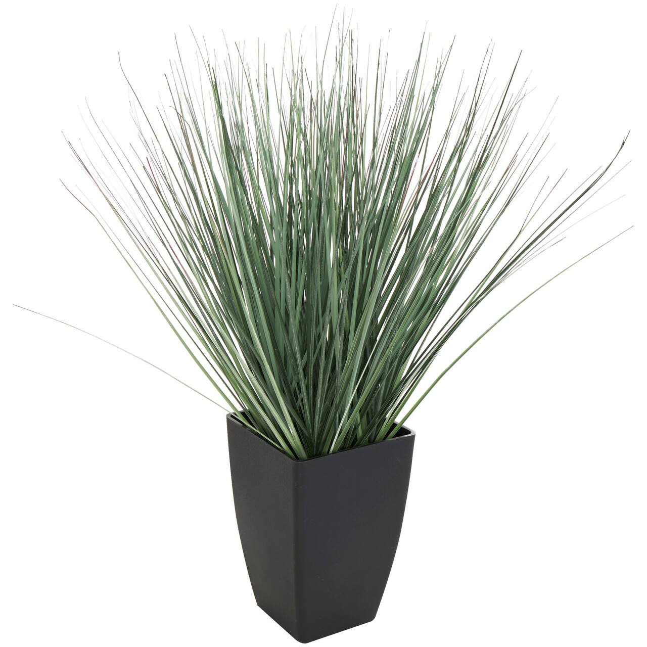 19" Onion Grass Artificial Plant with Black Plastic Pot